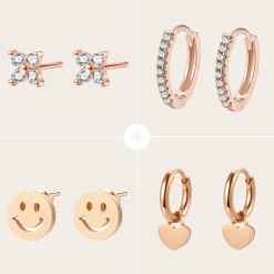 Earring Stack Sets | Ohrstecker | Hey Happiness Alltagliche Ohrringe Set