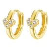 Huggie Ohrringe | Hey Happiness Amore Huggie Creolen Ohrringe 14K Gold