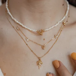 Anhänger | Hey Happiness Anhänger Rose Sterlingsilber in Gold