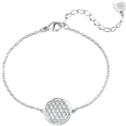 Charm Armbänder | Hey Happiness Armband Blume des Lebens Silber Silver