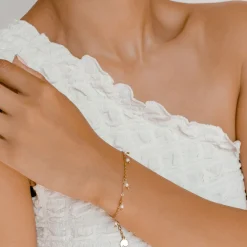 Charm Armbänder | Hey Happiness Armband mit Perlen Cinque Gold