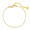 Ketten Armbänder | Hey Happiness Armband in Kugelkette-Design in Gold