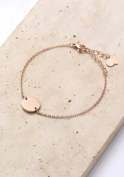 Charm Armbänder | Hey Happiness Armband mit Kreis in Rosegold Rose Gold