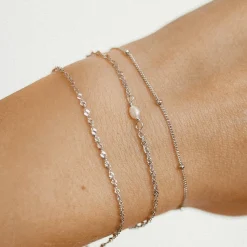 Charm Armbänder | Hey Happiness Armband mit Perle Sterlingsilber Silver