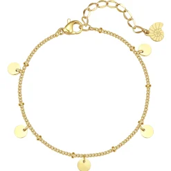 Charm Armbänder | Hey Happiness Armkette Kreis Gold