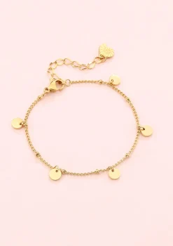 Charm Armbänder | Hey Happiness Armkette Kreis Gold