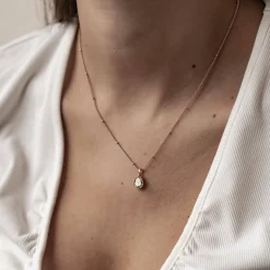 Filigrane Ketten | Hey Happiness August Peridot Geburtsstein Halskette Sterlingsilber