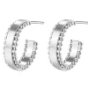 Creolen | Hey Happiness Band Creolen mit Kugeln in Silber Silver
