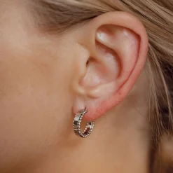 Creolen | Hey Happiness Band Creolen mit Kugeln in Silber Silver