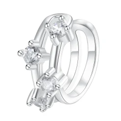 Ear Cuffs | Ohrstecker | Hey Happiness Band Ear Cuff Ohrring mit Zirkoniasteinen Sterlingsilber Silver
