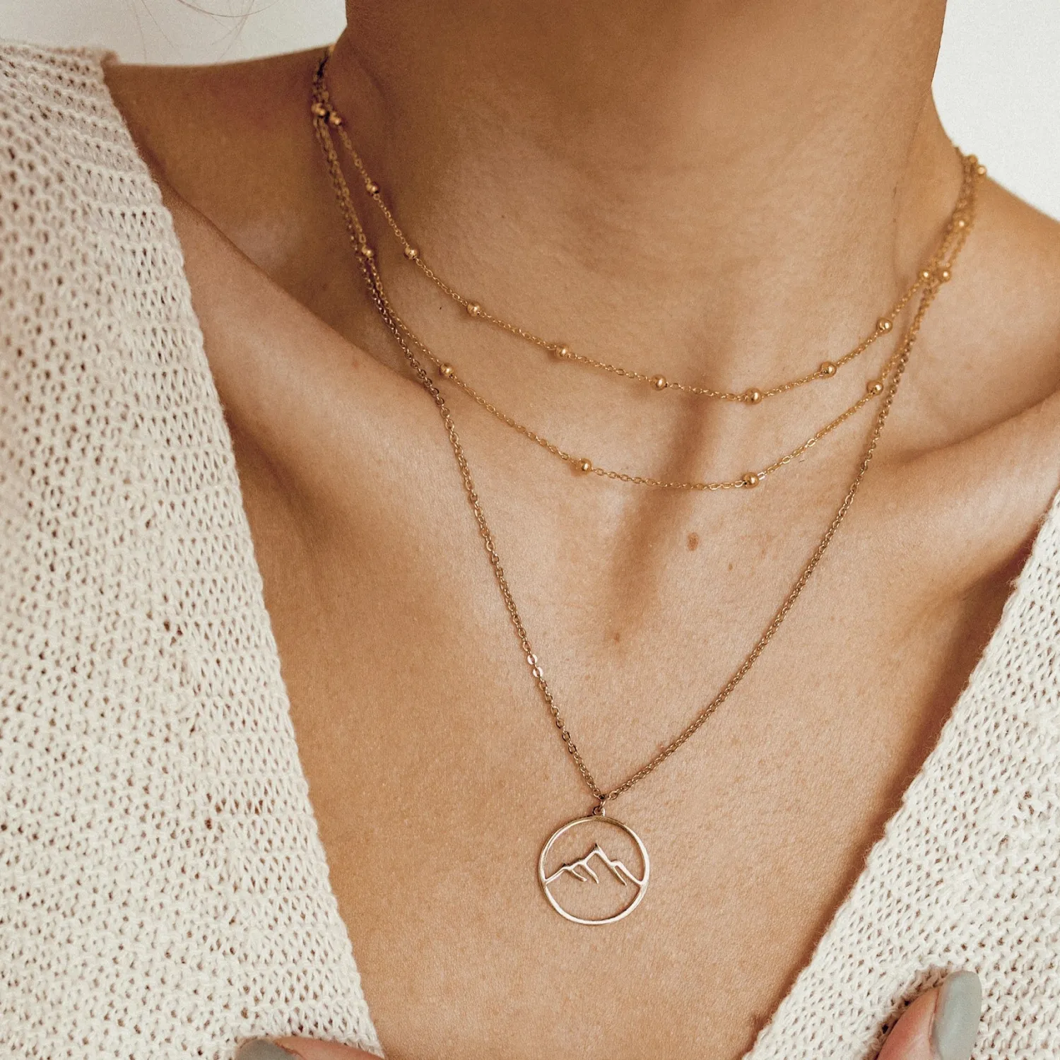 Filigrane Ketten | Hey Happiness Berg Kette in Rosegold Rose Gold