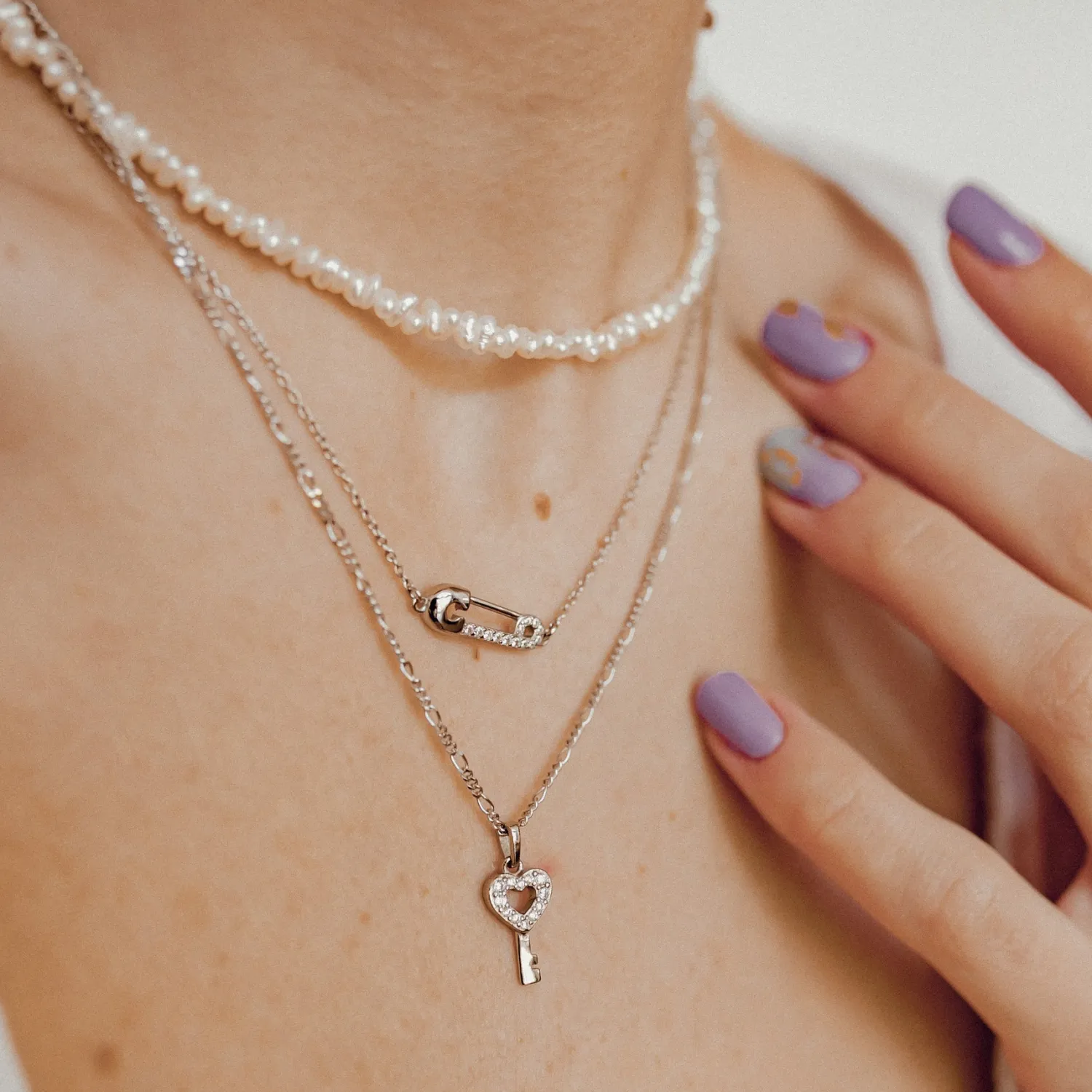 Anhänger | Hey Happiness Bindung Anhänger für Liebe und Verbindung in Silberfarbe Silver