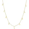 Filigrane Ketten | Hey Happiness Blitz Stern Mond Kette Gold