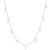 Filigrane Ketten | Hey Happiness Blitz Stern Mond Kette Rosegold Rose Gold
