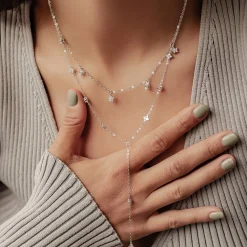 Necklace Sets | Lariat Necklaces | Hey Happiness Bloom Halsketten-Set Sterling Silber