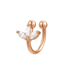 Ear Cuffs | Ohrstecker | Hey Happiness Blüte Ear Cuff Sterlingsilber in Gold