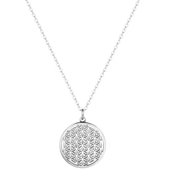 Filigrane Ketten | Hey Happiness Blume des Lebens Kette Silber Silver