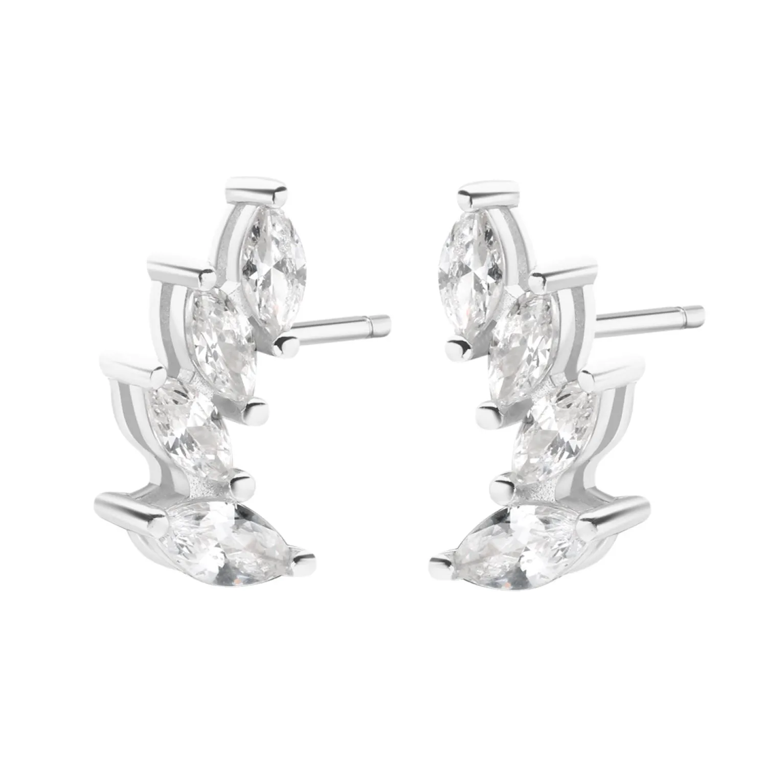 Ohrstecker | Hey Happiness Bogen Ohrstecker Sterlingsilber Silver