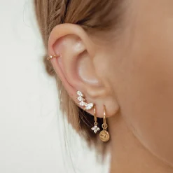Ohrstecker | Hey Happiness Bogen Ohrstecker Sterlingsilber in Gold