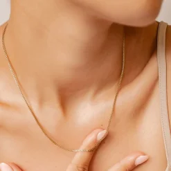 Filigrane Ketten | Hey Happiness Box Link Kette Gliederkette in Gold