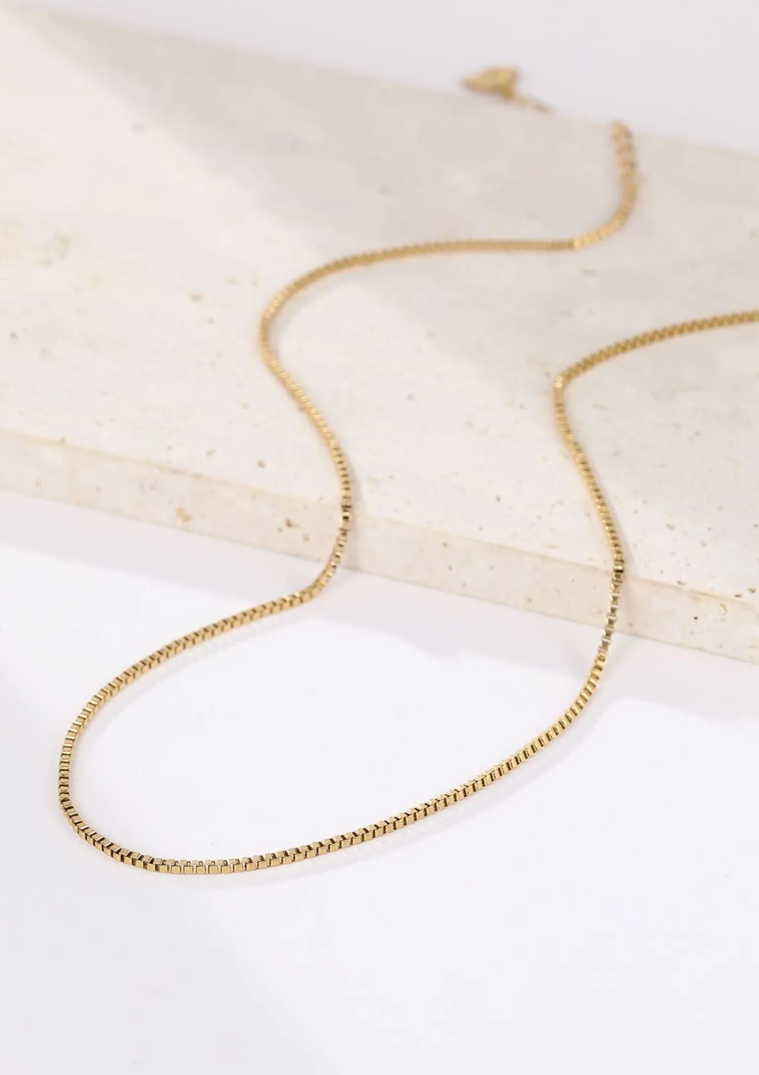 Filigrane Ketten | Hey Happiness Box Link Kette Gliederkette in Gold