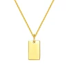 Filigrane Ketten | Hey Happiness Canvas Anhänger Kette 14K Gold