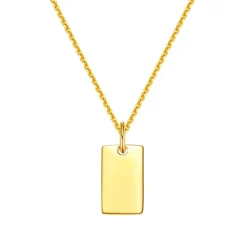 Filigrane Ketten | Hey Happiness Canvas Anhänger Kette 14K Gold