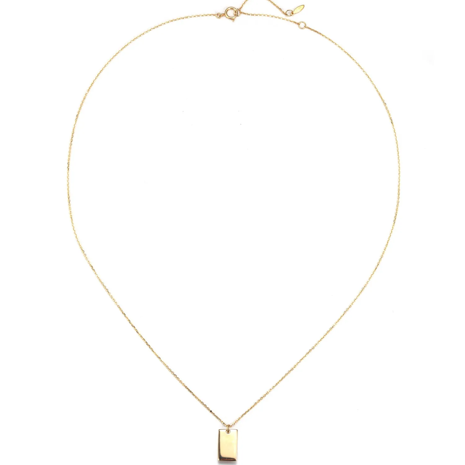 Filigrane Ketten | Hey Happiness Canvas Anhänger Kette 14K Gold