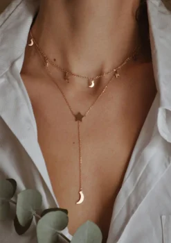 Necklace Sets | Hey Happiness Celestial Ketten Set in Rosegold Rose Gold