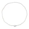 Choker Ketten | Perlenketten | Hey Happiness Choker Perlenkette mit Herz Verschluss Silver