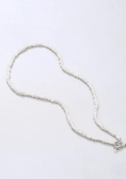 Choker Ketten | Perlenketten | Hey Happiness Choker Perlenkette mit Herz Verschluss Silver