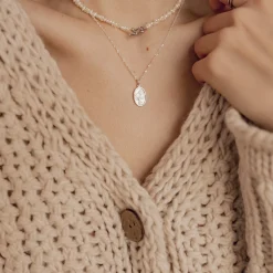 Choker Ketten | Perlenketten | Hey Happiness Choker Perlenkette mit Herz Verschluss Silver