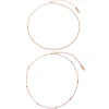 Choker Ketten | Filigrane Ketten | Hey Happiness Choker Set im Zarten Design Rosévergoldet Rose Gold