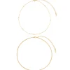 Choker Ketten | Filigrane Ketten | Hey Happiness Choker Set im Zarten Design in farbe Gold