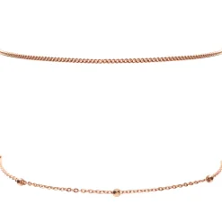Choker Ketten | Filigrane Ketten | Hey Happiness Choker Set im Zarten Design Rosévergoldet Rose Gold