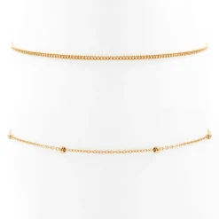 Choker Ketten | Filigrane Ketten | Hey Happiness Choker Set im Zarten Design in farbe Gold
