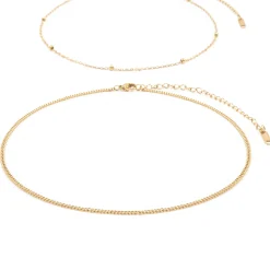 Choker Ketten | Filigrane Ketten | Hey Happiness Choker Set im Zarten Design in farbe Gold