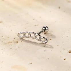 Ohrstecker | Piercings | Hey Happiness Chunky Glieder Ohrpiercing Sterlingsilber