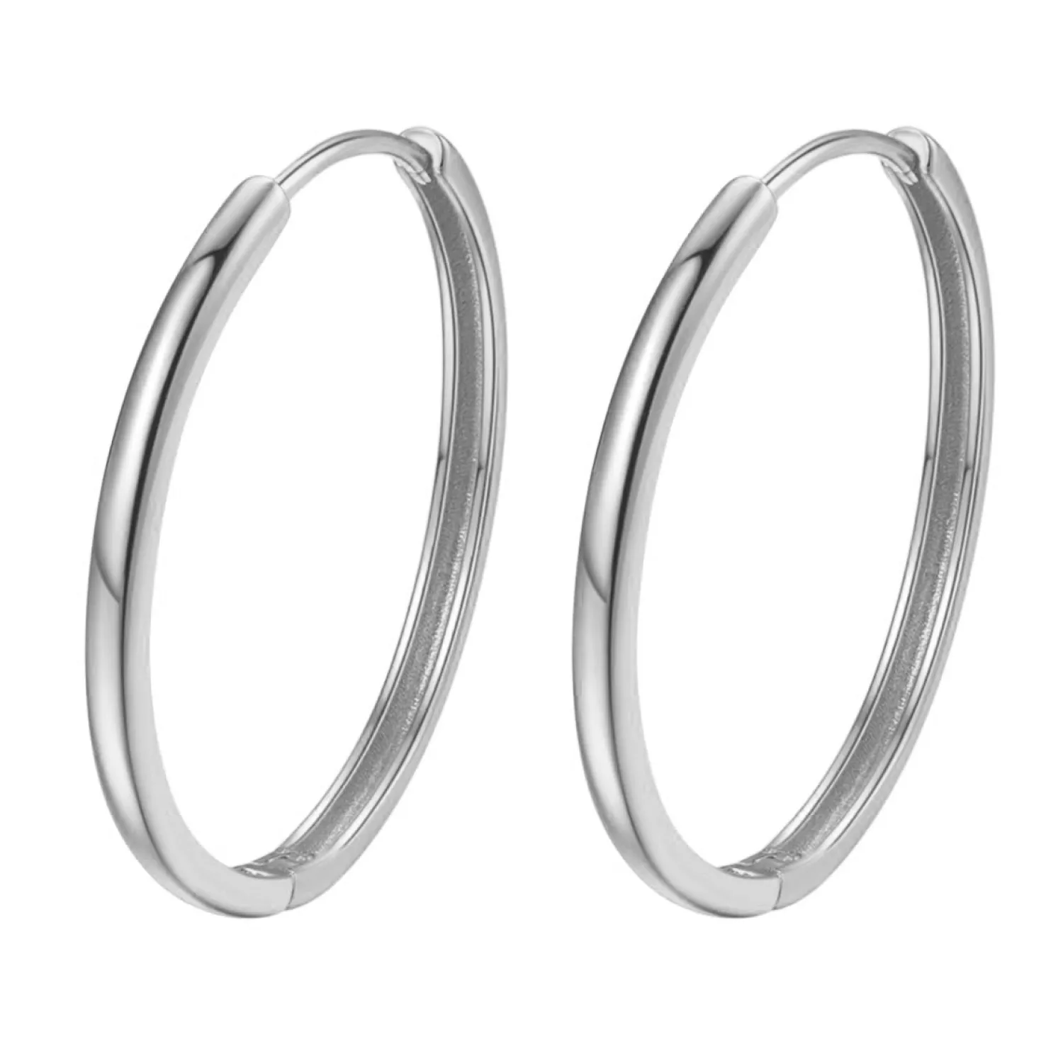 Creolen | Hey Happiness Chunky Große Creolen Sterlingsilber