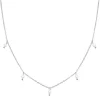 Perlenketten | Filigrane Ketten | Hey Happiness Cinque Kette mit Perlenanhänger Rosegold Silver