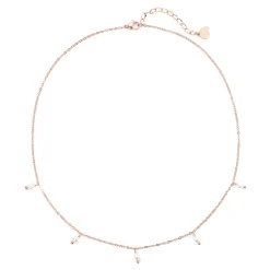 Perlenketten | Filigrane Ketten | Hey Happiness Cinque Kette mit Perlenanhänger Rosegold Rose Gold