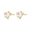 Ohrstecker | Hey Happiness Companion Ohrstecker aus Sterlingsilber in Gold