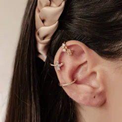 Earring Stack Sets | Ear Cuffs | Hey Happiness Cuff Ohrringe Set aus Sterlingsilber