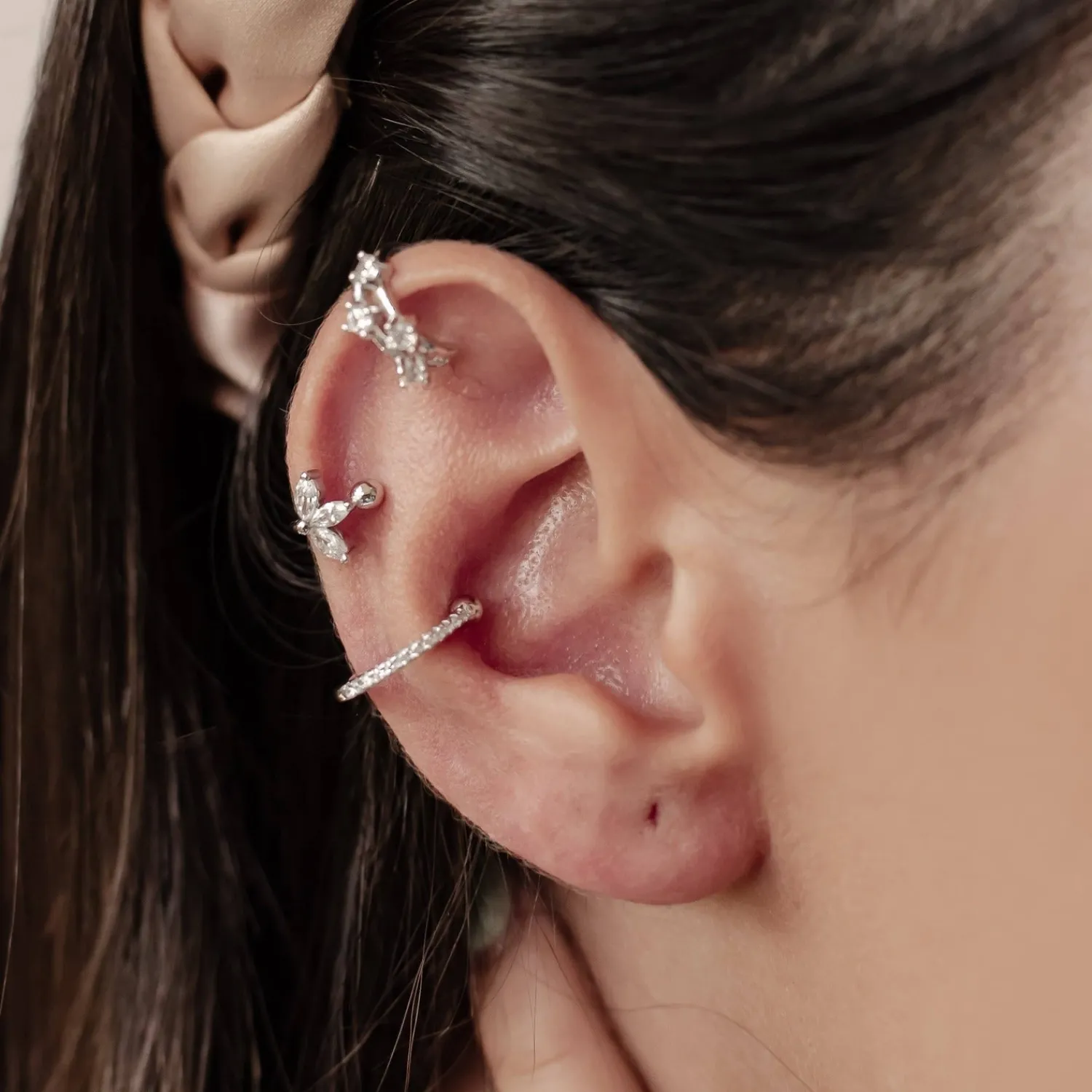 Earring Stack Sets | Ear Cuffs | Hey Happiness Cuff Ohrringe Set aus Sterlingsilber