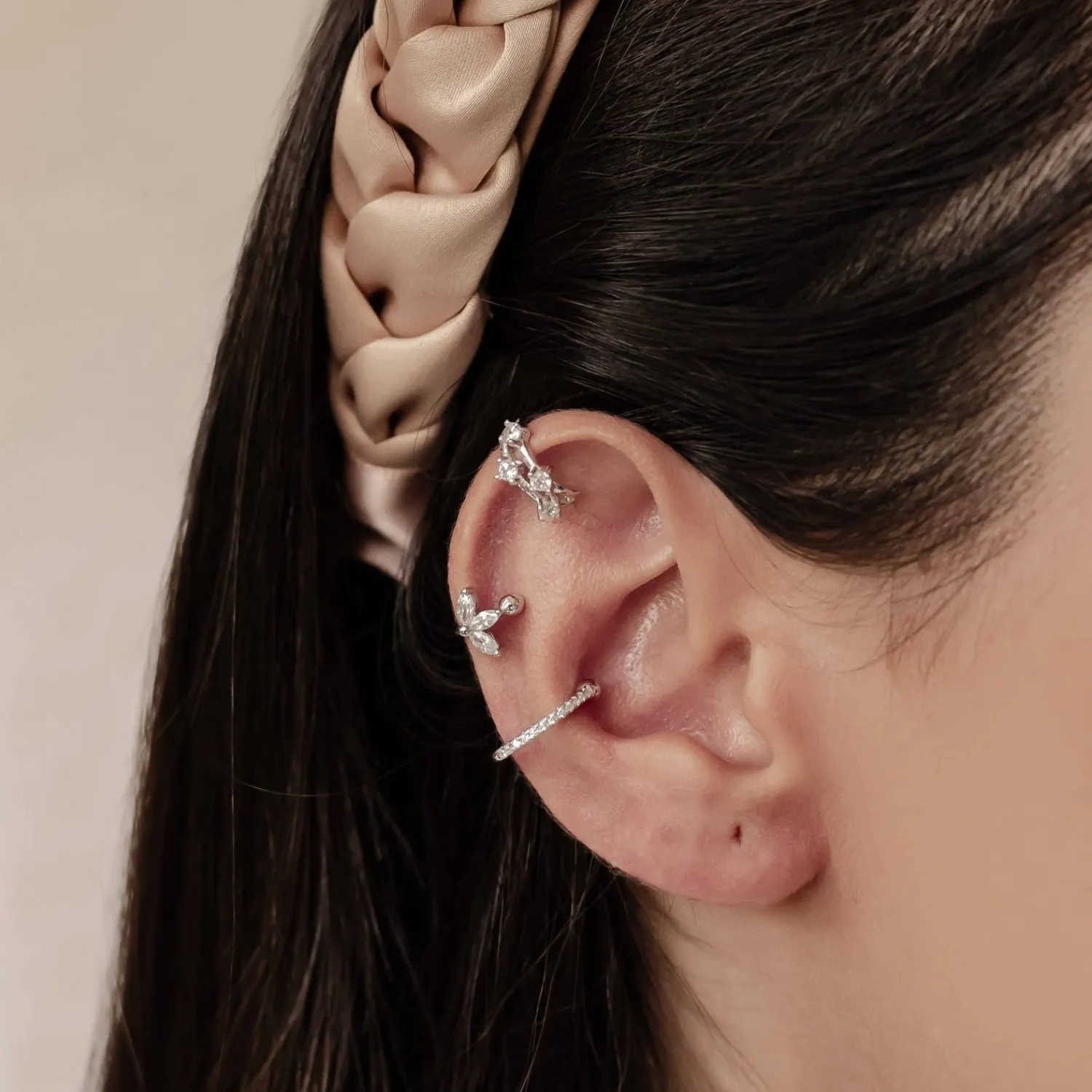 Earring Stack Sets | Ear Cuffs | Hey Happiness Cuff Ohrringe Set aus Sterlingsilber