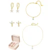 Necklace Sets | Hey Happiness Daisy Sterling Silver Jewelry and Case Set