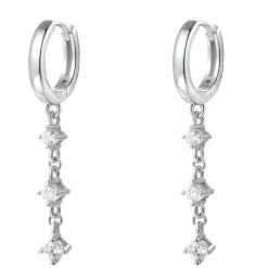 Huggie Ohrringe | Hey Happiness Dangle Huggie Ohrringe Sterlingsilber Silver