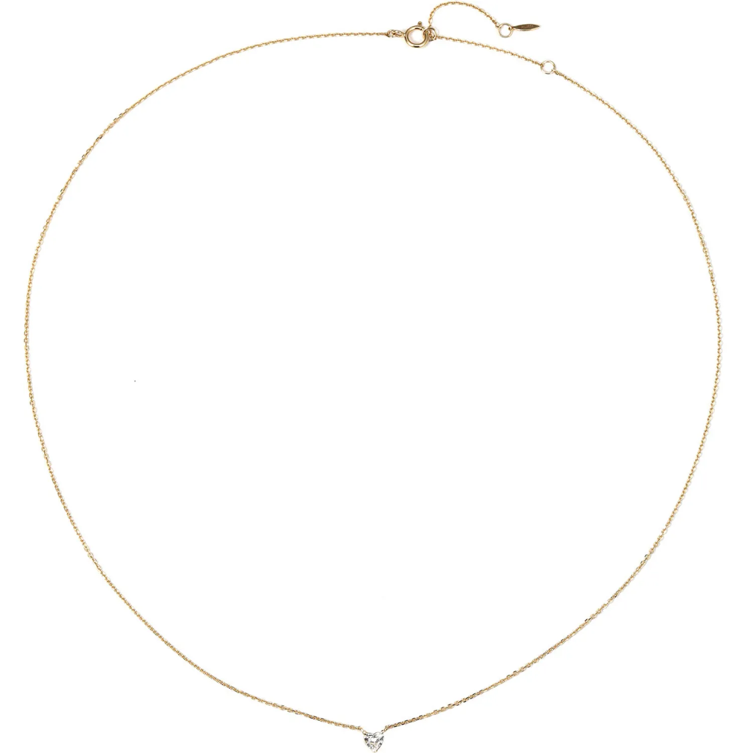 Filigrane Ketten | Hey Happiness Devotion Diamant Herz Anhänger Kette 585 Gold