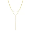 Lariat Necklaces | Filigrane Ketten | Hey Happiness Doppelreihige Kette Y Form