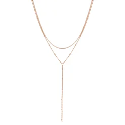 Lariat Necklaces | Filigrane Ketten | Hey Happiness Doppelreihige Kette Y Form